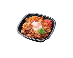 月見豚キムチ丼