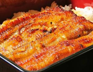 【当店人気No.3】うな重(並)/うなぎ約90g、ご飯250g Unagi rice box (plum)