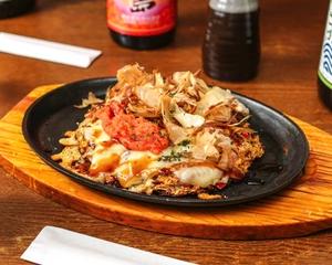 明太もちチーズ玉 Pollack Roe, Rice Cake ＆ Cheese Okonomiyaki