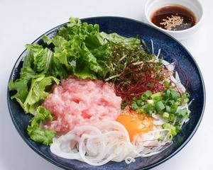 ネギトロポキ丼(韓国風ユッケタレ) Negitoro Poke Rice bowl