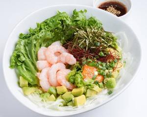 エビ＆アボカドポキ丼(韓国風ユッケタレ) Shrimp＆avocado Poke Rice bowl