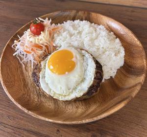 たまごバーグライス Hamburg steak with egg ＆ rice