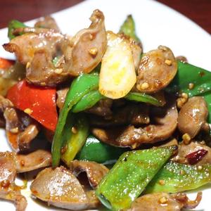 向陽飯店 砂肝の激辛炒め