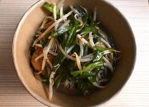 鶏のニラ醤油炒め