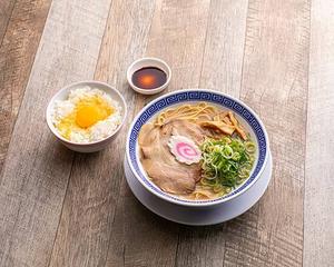 サバ豚骨らーめん+玉子かけごはん