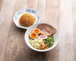 サバまぜそば+半やきめし