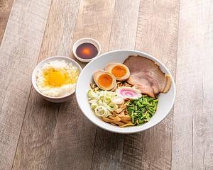 サバまぜそば+玉子かけごはん