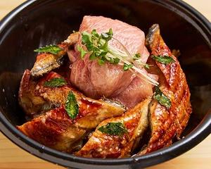 うなぎと大トロ丼
