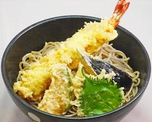 【オススメ★】冷やし大海老天ぷらそば《並》