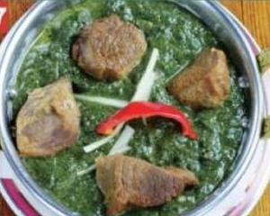 マトンとほうれん草カレー/Mutton and Spinach Curry