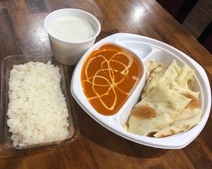 ナン+ライス+カレー+ラッシーセット(NAN+RICE+CURRY+LASSI SET)
