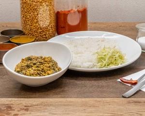 ほうれん草キーマカレー