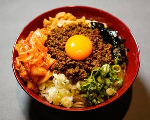 キムチのせ台湾まぜそば taiwanmazesoba with kimuti