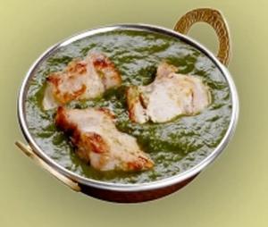 ほうれん草チキンカレー(Sag chicken curry)