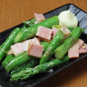 アスパラベーコンバター炒め