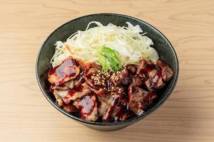 カルビ・ハラミ丼