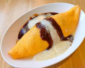 チーズデミグラスオムライス Cheese Demi-Glace Omelet Rice