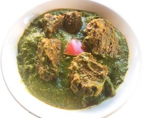 マトンとほうれん草カレーMutton ＆ Spinach Curry
