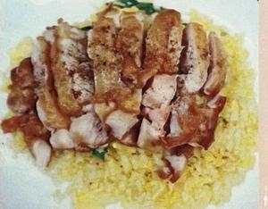 鶏モモの塩味炒飯 ー香酥炒