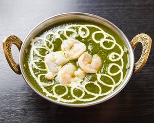 サグプラウン Saag & Prawn