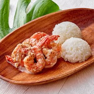 フルコンボ・ココナッツミルク味ガーリックバターシュリンプ＆ライス・ミニサラダ付き