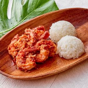 フルコンボ・トマト味ガーリックバターシュリンプ＆ライス ミニサラダ付き