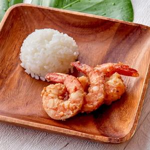 ハーフコンボ・しょうゆ味ガーリックバターシュリンプ＆ライス・ミニサラダ付き
