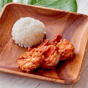 ハーフコンボ トマト味ガーリックバターシュリンプ＆ライス ミニサラダ付き