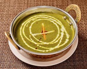 サグ(ほうれんそう)チキンカレーセット Saag (Spinach) ＆ Chicken Curry Set