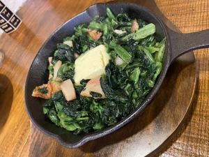 定番 ホウレン草バター
