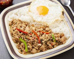 カオガパオガイ(D) Khao Gaprao Gai (D)