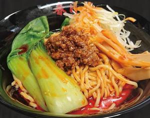 油そば春日亭 炎の担々油そば(1辛) 大盛 2玉