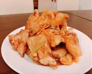 豚肉唐揚げの甘酢あんかけ