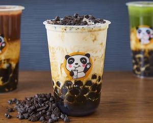 黒糖タピオカ入り北海道ミルク+オレオ Brown Sugar Tapioca Latte + Oreo