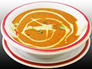 (8)Chicken masala curry plain nan+salad(チキンマサラカレーナン+サラダ
