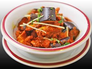(34)茄子とチキンのカレー(CIICKEN＆ EGGPLANT CURRY)