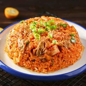 挽肉入りキムチ炒飯(辣白菜炒)