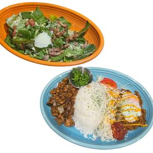 ガパオとタコライスのスペシャルワンプレート＆カメハウスサラダ<お一人様サイズ>のセット