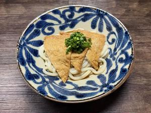 冷やしぶっかけきつねうどん