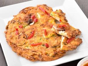海鮮チヂミ Korean style seafood pan cake 