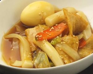 宮殿トッポギ rice cakes based by soy sauce 