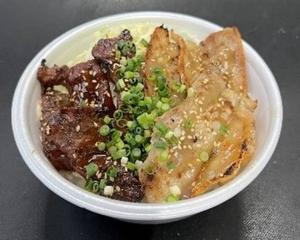 Bミックス丼(ハラミ+豚塩カルビ)