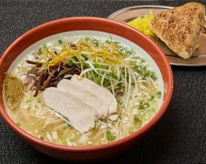 柚子塩鶏出汁ラーメン(鶏めしおにぎり付き)