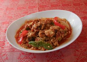 プーニムパッポンカリー1匹 柔らか蟹のカレー粉炒め (1匹) Soft Shell Crab Stir-Fried with Curry Powder (1)