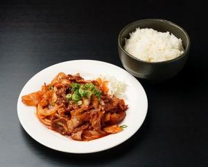 【飯をかっこめ】豚キムチ定食