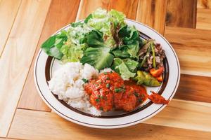 【Spicy Meatballs】RICE PLATE モロッコ風ラム肉入り肉団子のトマト煮 ライスプレート