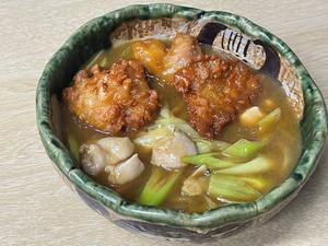 唐揚げカレーうどん