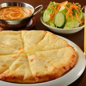 チーズナンSPセット(サラダ・ドリンク付き) / Cheese Naan SP Set