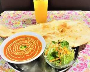 サラダ付き・ランチカレーセット/Lunch Curry Set With Salad