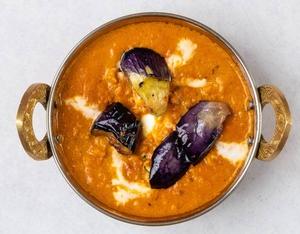 キーマナスカレー/Keema Baingan Curry